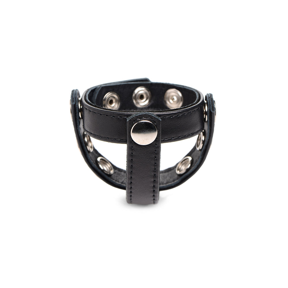 Leather Snap-on Cock Harness