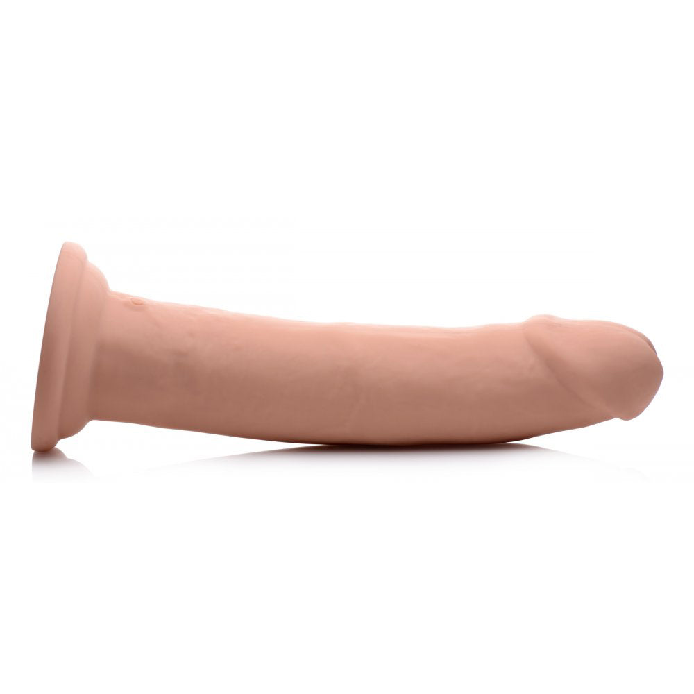 7X Inflatable and Vibrating Remote Control Silicone Dildo