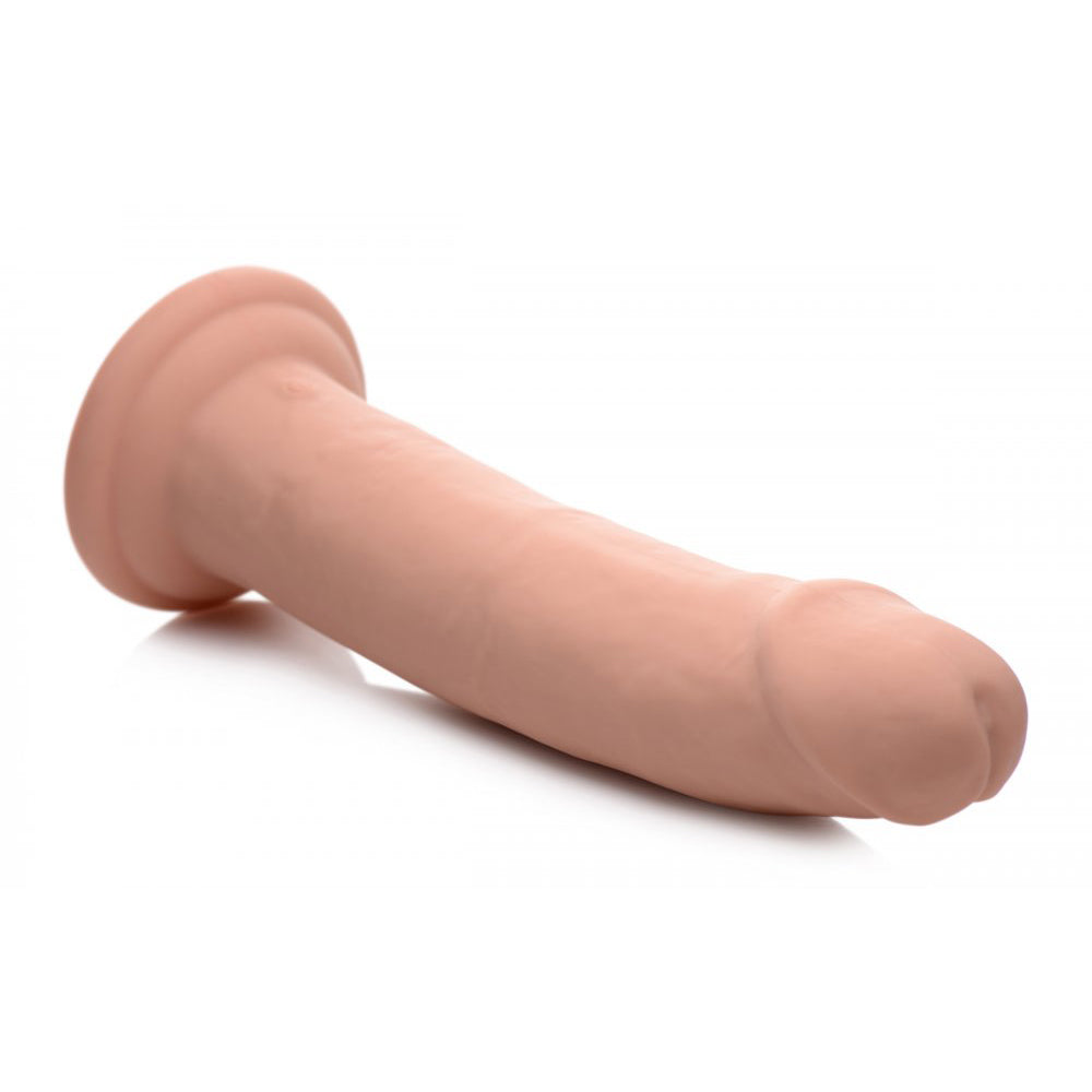7X Inflatable and Vibrating Remote Control Silicone Dildo