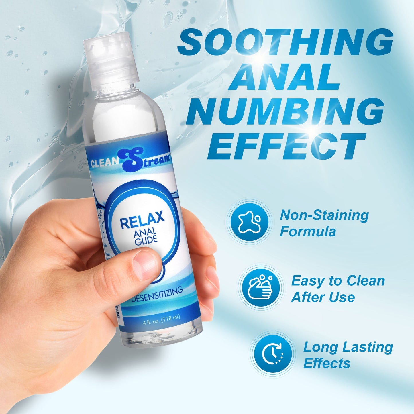 CleanStream Relax - Lightly Desensitizing Lube