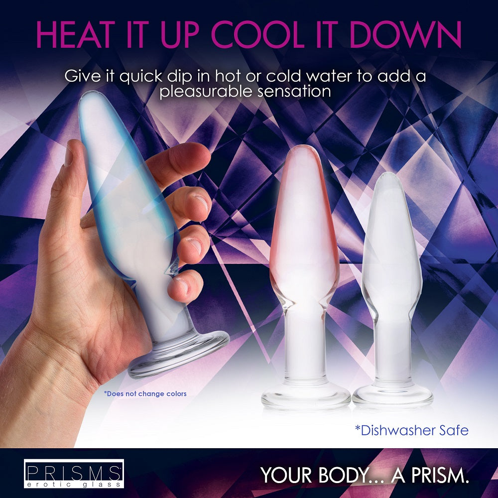 3pc Dosha Glass Anal Plug Kit