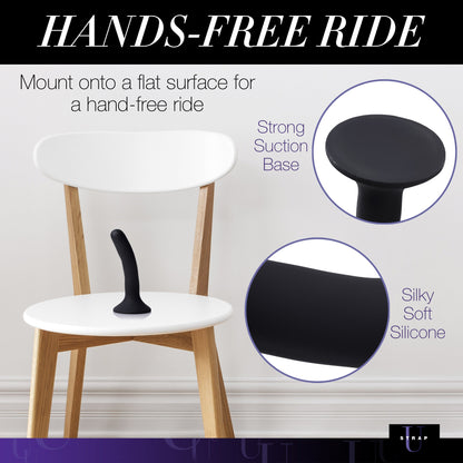 Black Silicone Dildo - Small