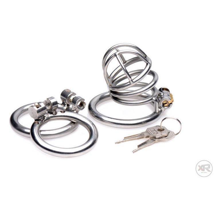 The Pen Deluxe Stainless Steel Locking Chastity Cage