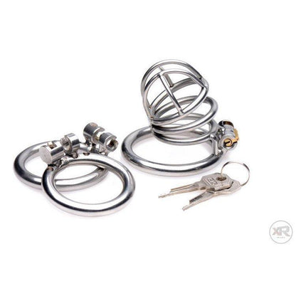 The Pen Deluxe Stainless Steel Locking Chastity Cage