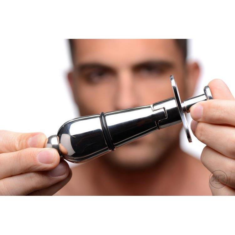 Stainless Steel Locking Anal Plug