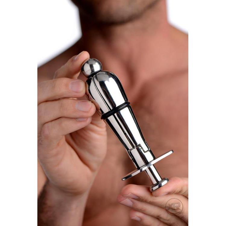 Stainless Steel Locking Anal Plug