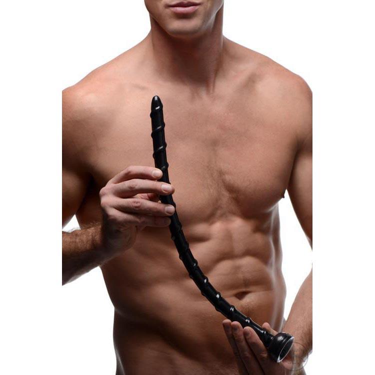 Hosed 18 Inch Swirl Thin Anal Snake