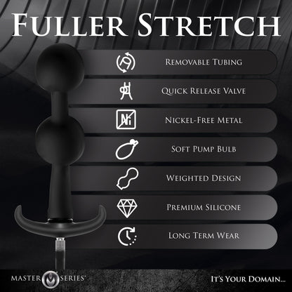 Ass Rattler Weighted Inflatable Silicone Anal Plug
