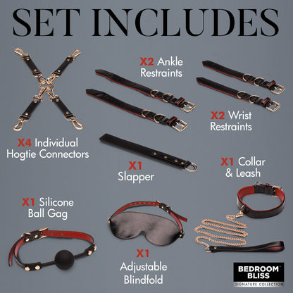 Lover's 9pc Deluxe Bondage Set