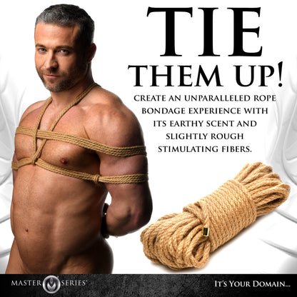 50ft Premium Braided Jute Bondage Rope