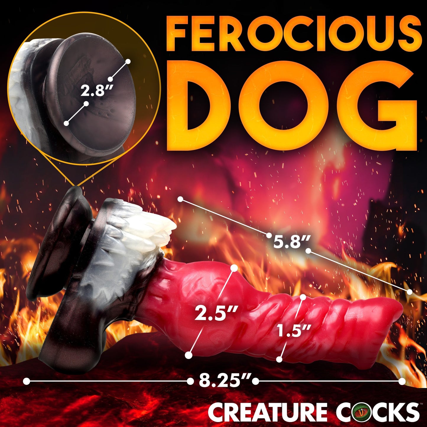 Cujo Canine Silicone Dildo