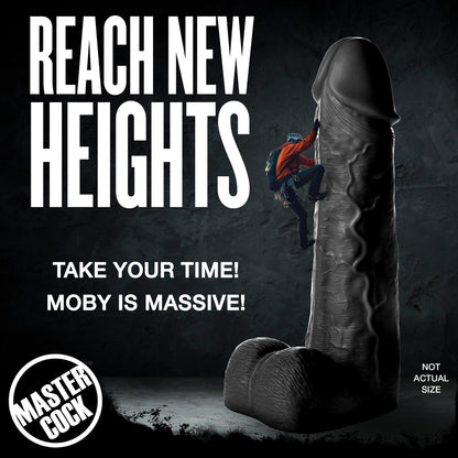 Black Moby Huge 2 Foot Tall Super Dildo