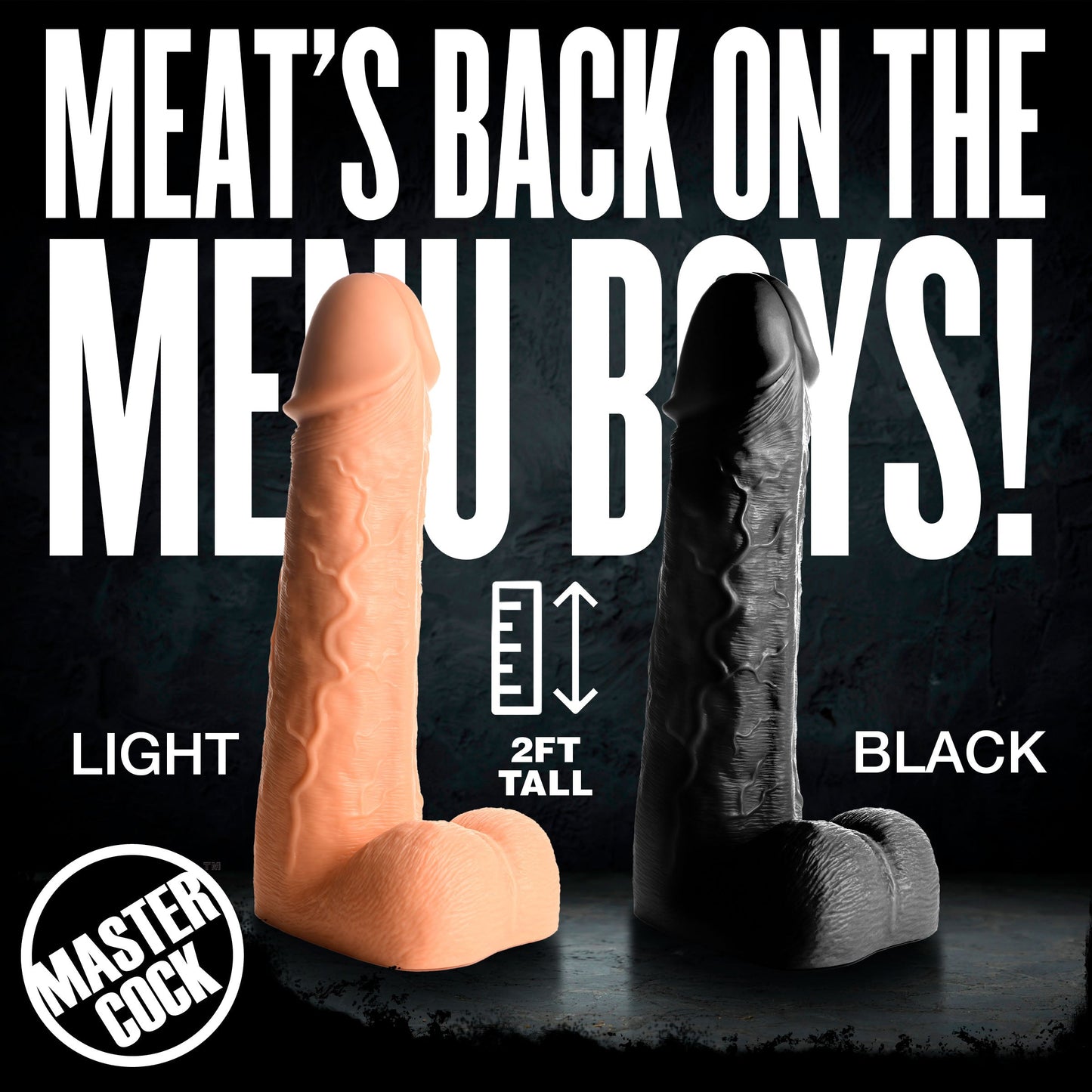 Light Moby Huge 2 Foot Tall Super Dildo