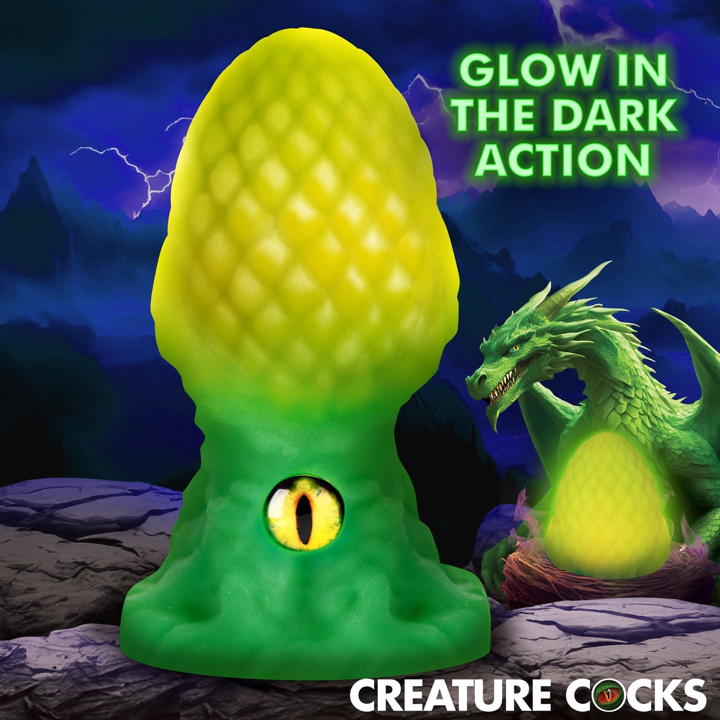 Eye of the Dragon Silicone Butt Plug