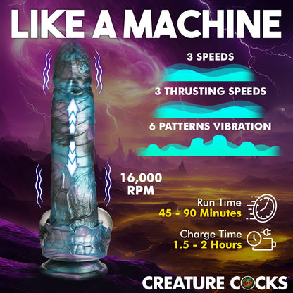 Astro-Thrust Thrusting & Vibrating Silicone Dildo