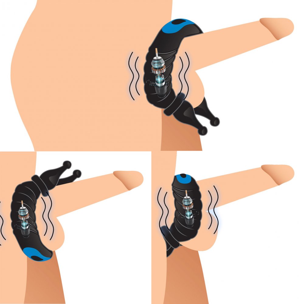 10X Cobra Dual Stimulation Silicone Cock Ring