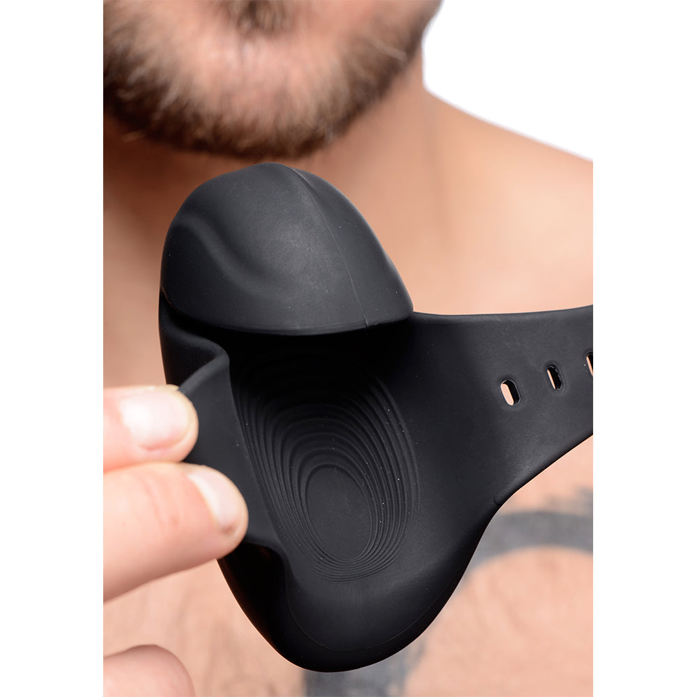 8X Vibrating Silicone Penis Head Stimulator