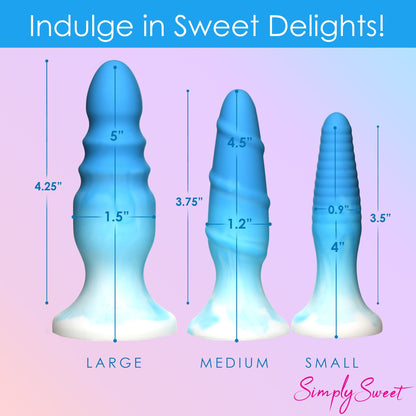 3 Piece Silicone Butt Plug Set
