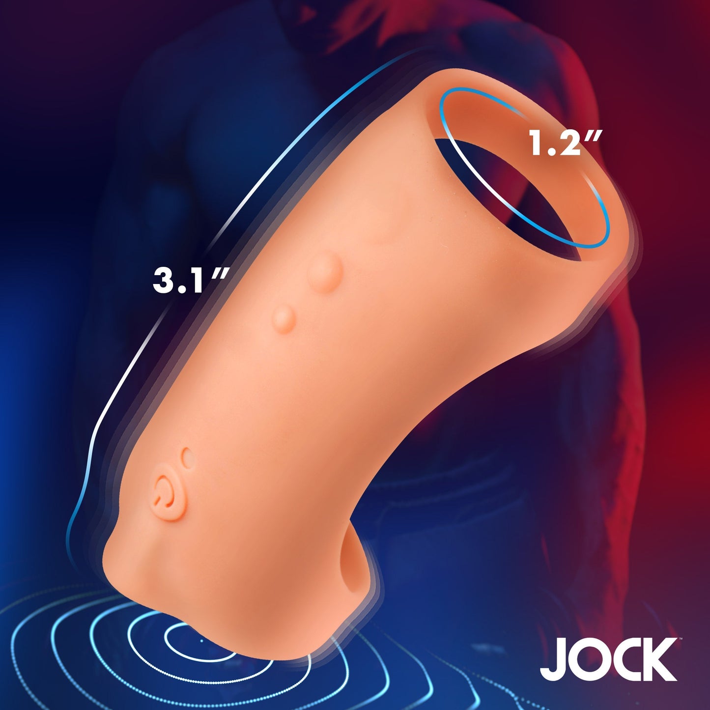 Vibrating Silicone Penis Sleeve