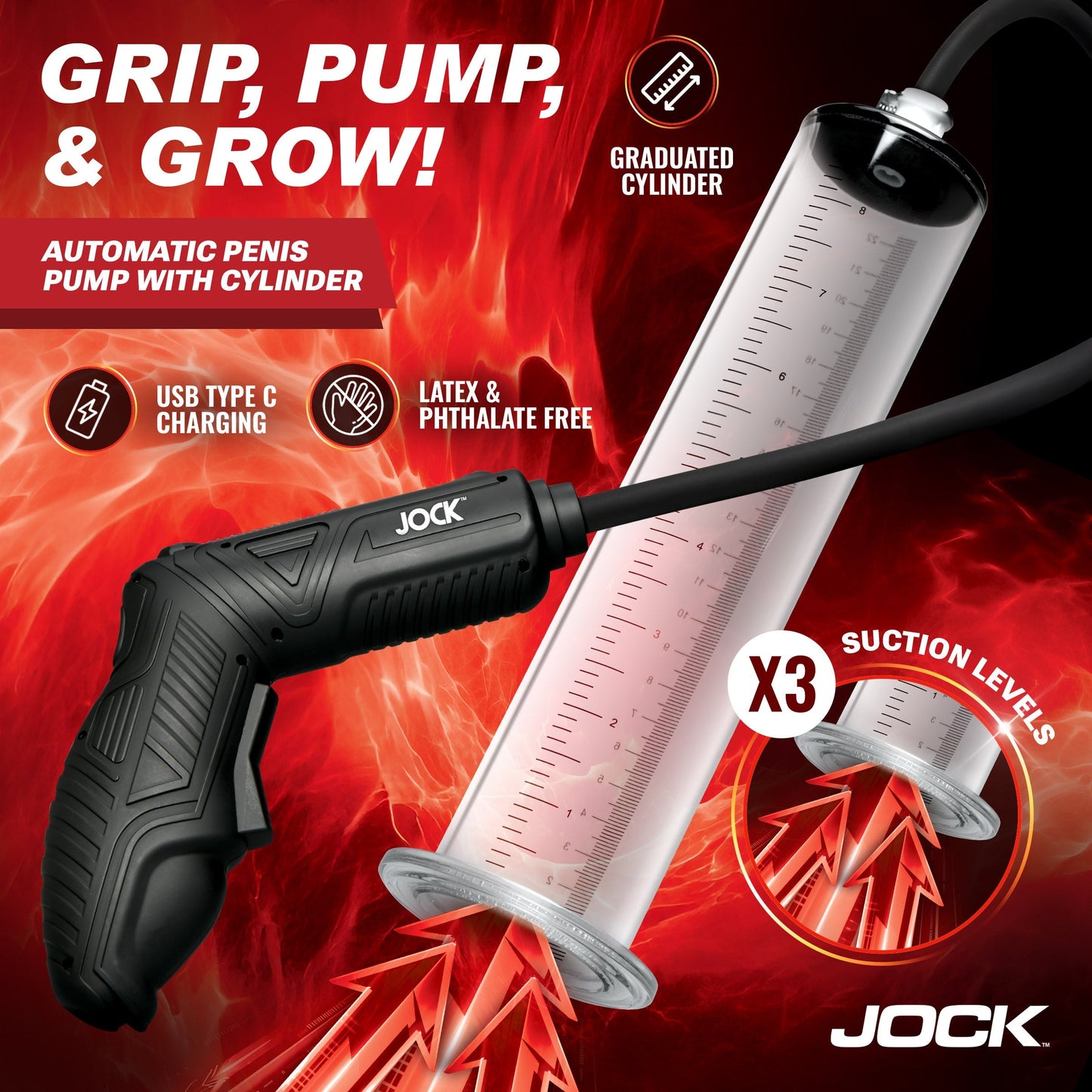 Advanced Power Pumper Automatic Penis Pump with Cylinder