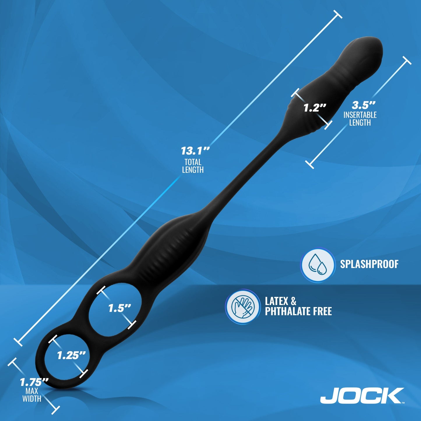 Enhancers Hyper Thrusting & Vibrating Anal Plug with Cock Ring