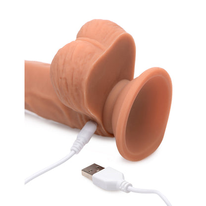 Thrusting and Vibrating 8 Inch Dildo