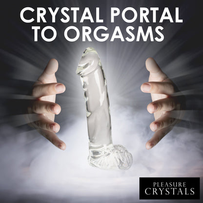 Glass Dildo with Balls