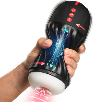 Sucking and Vibrating Masturbator