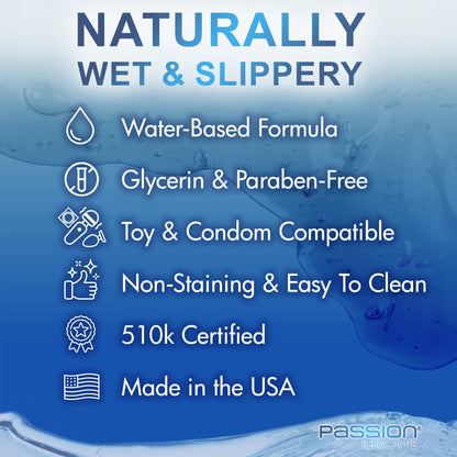 34oz Passion Natural Water-Based Lube Pump