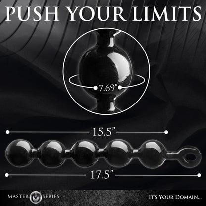 The Black Baller Anal Beads