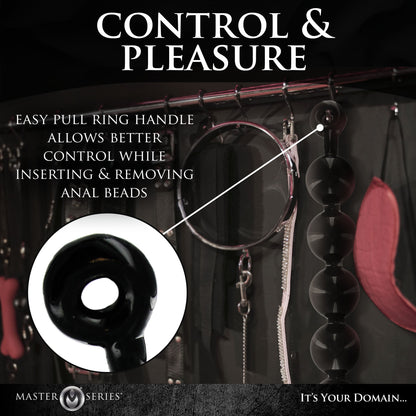 The Black Baller Anal Beads