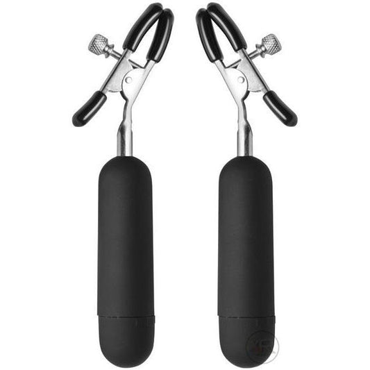 Dark Passion Vibrating Nipple Clamps