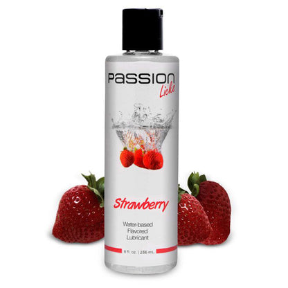 Passion Licks Water Based Flavored Lubricant - 8 oz