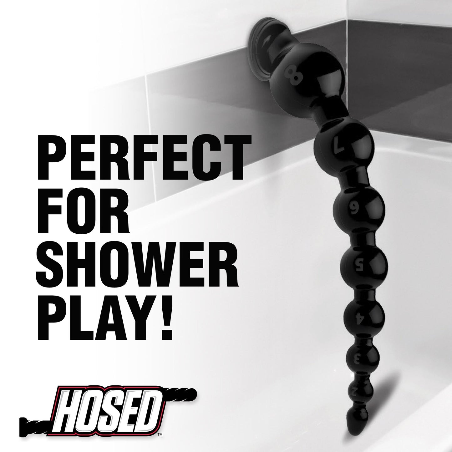 Hosed 19" Graduated Beaded Anal Snake