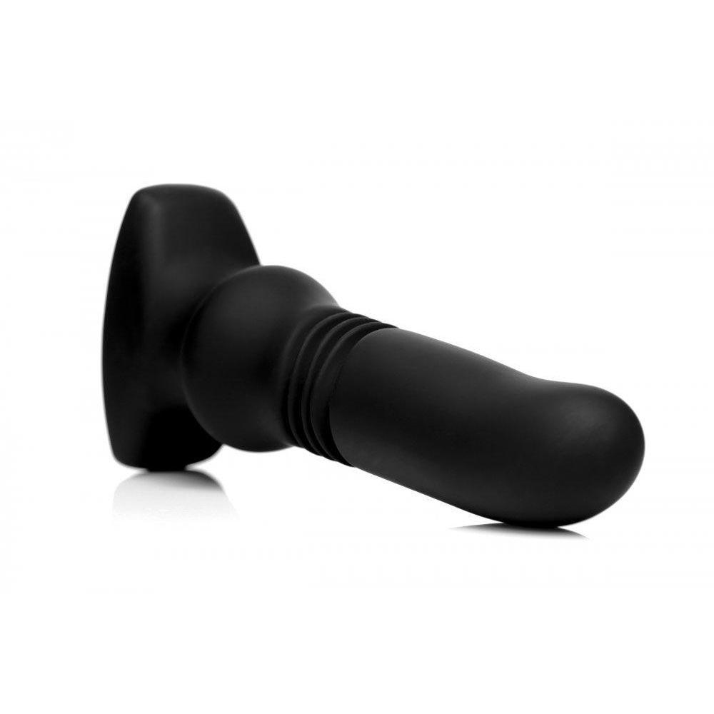 Silicone Vibrating and Thrusting Plug with Remote Control