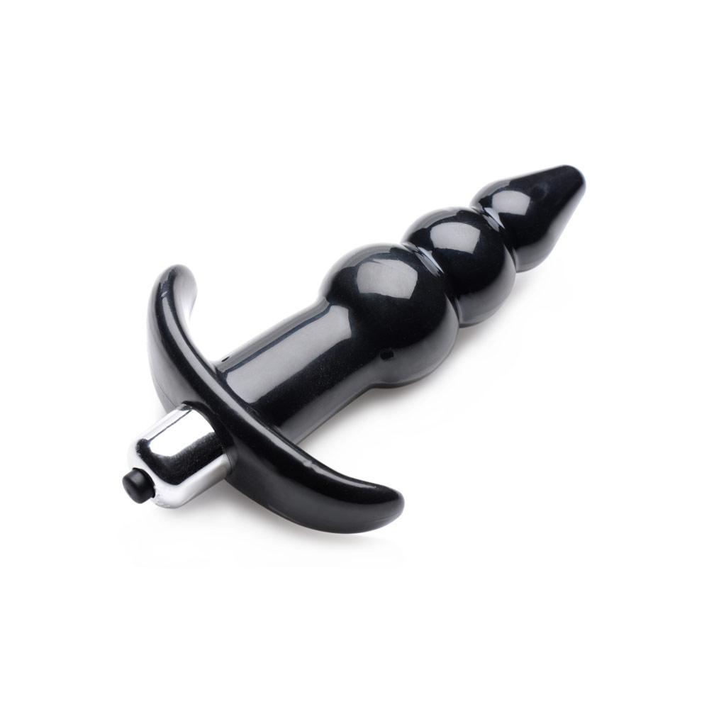 Ribbed Vibrating Butt Plug