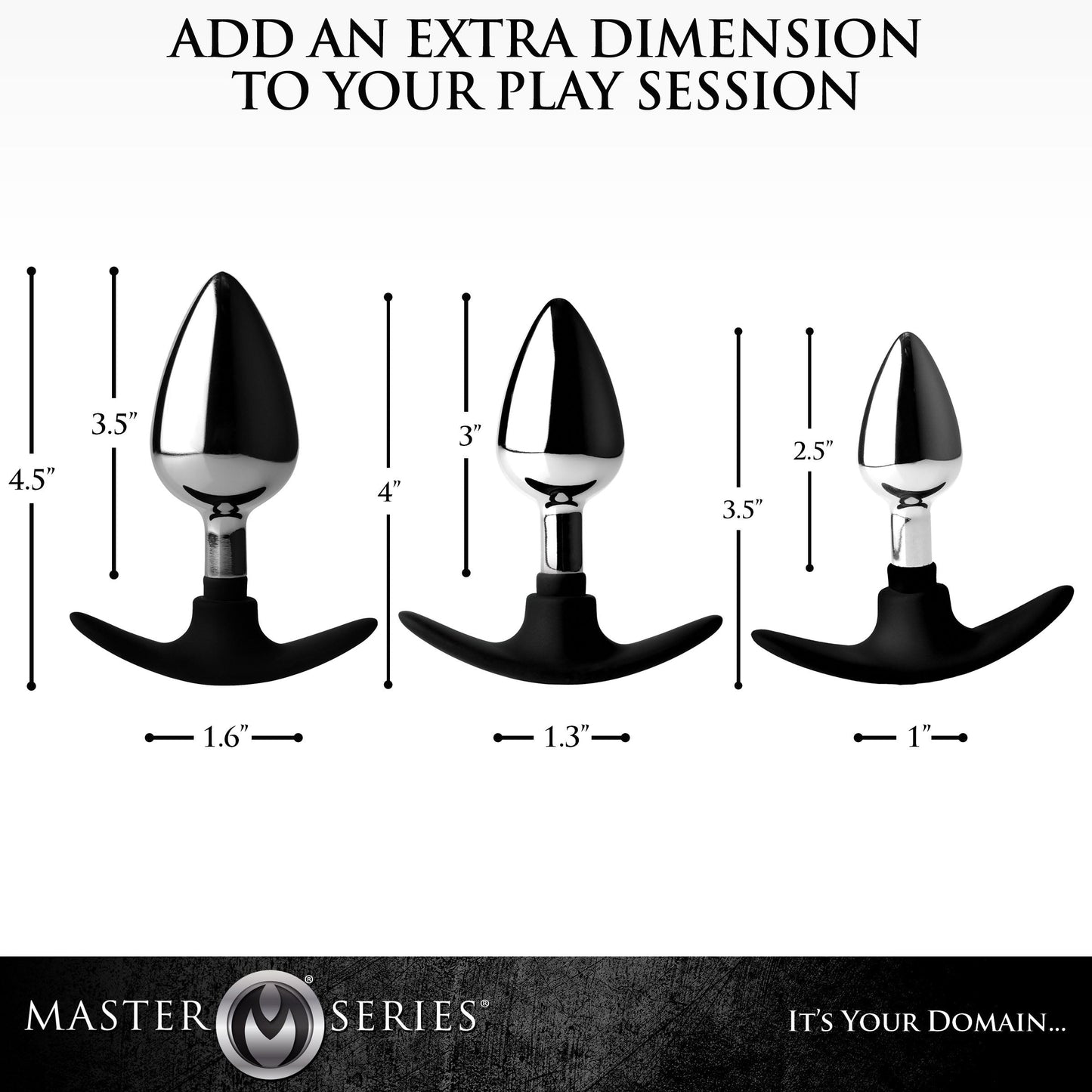 Dark Invader Metal and Silicone Anal Plug