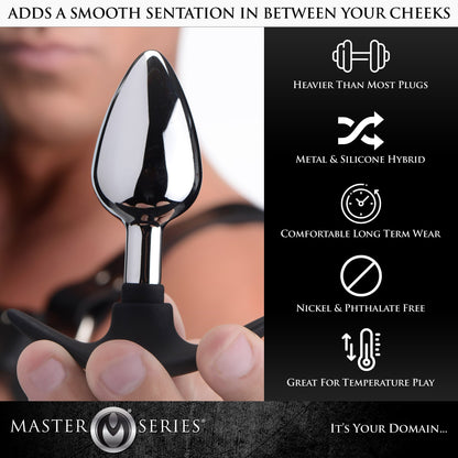 Dark Invader Metal and Silicone Anal Plug