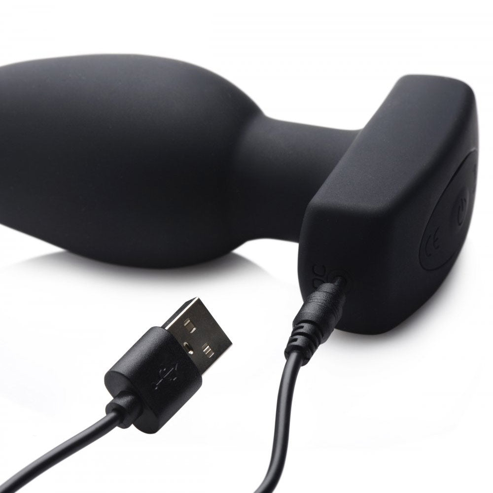 The Taper 10X Smooth Silicone Remote Control Vibrating Butt Plug