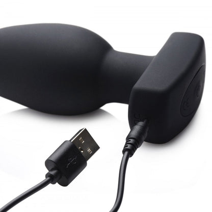 The Taper 10X Smooth Silicone Remote Control Vibrating Butt Plug