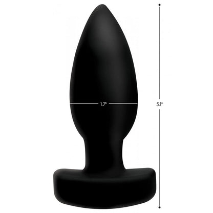 The Taper 10X Smooth Silicone Remote Control Vibrating Butt Plug