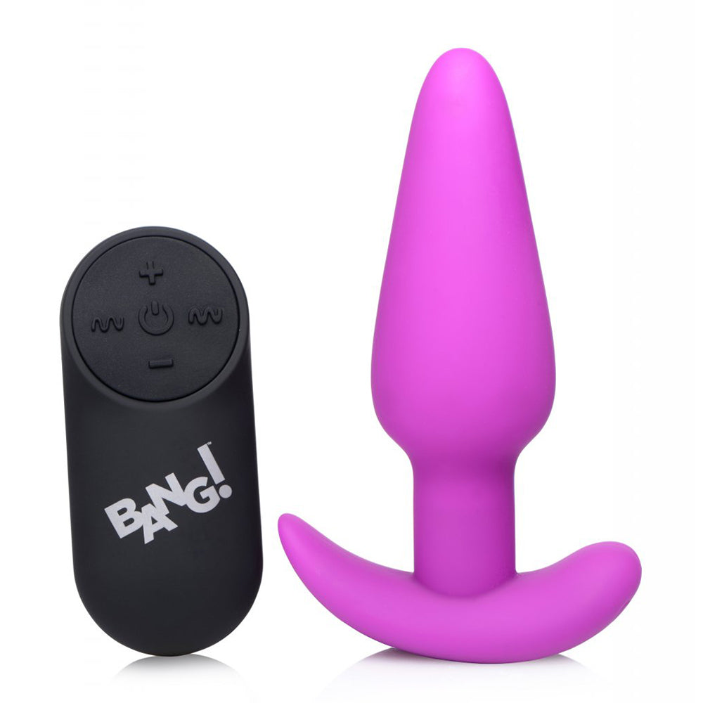 Remote Control 21X Vibrating Silicone Butt Plug