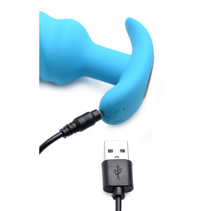Remote Control 21X Vibrating Silicone Swirl Butt Plug