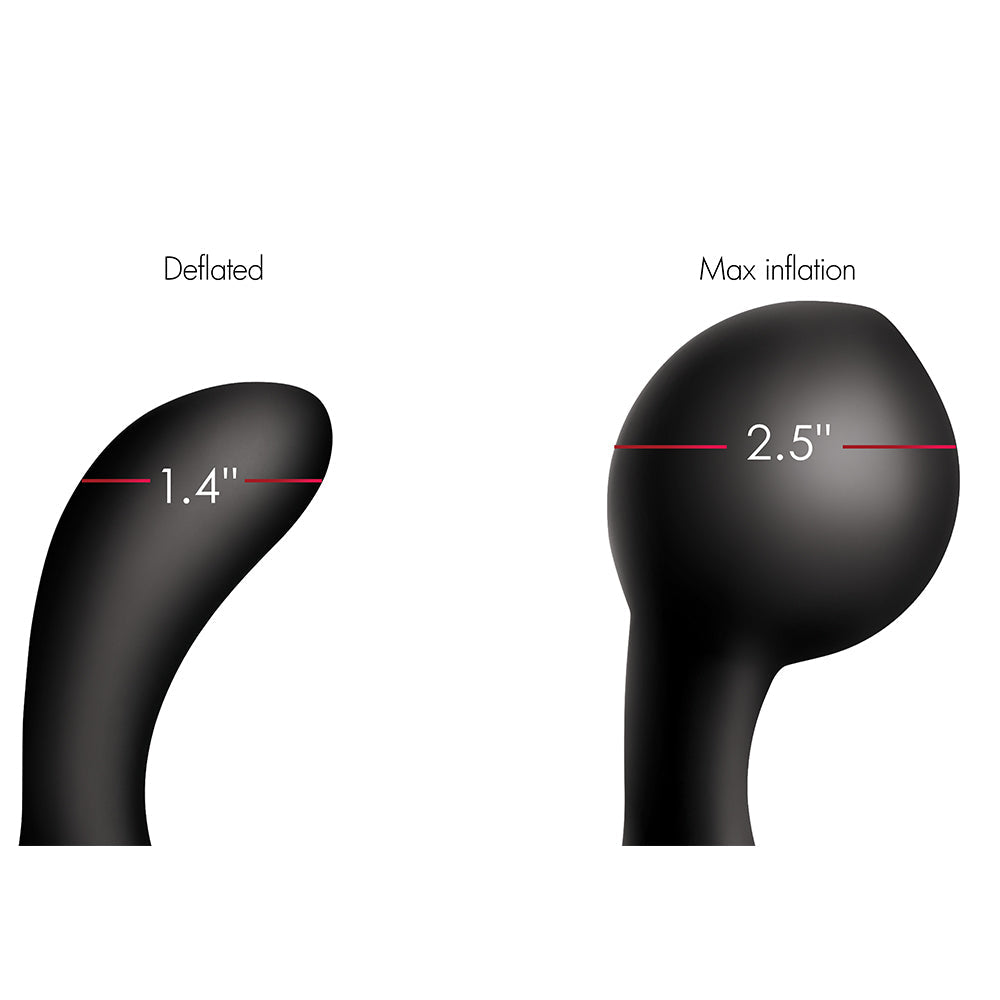 10X Inflatable and Vibrating Silicone Prostate Plug