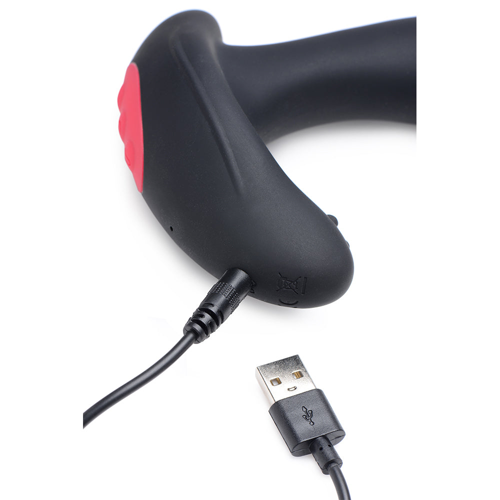 10X Inflatable and Vibrating Silicone Prostate Plug