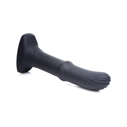 Sliding Shaft Silicone Anal Vibrating Plug