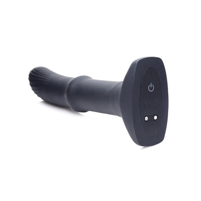 Sliding Shaft Silicone Anal Vibrating Plug
