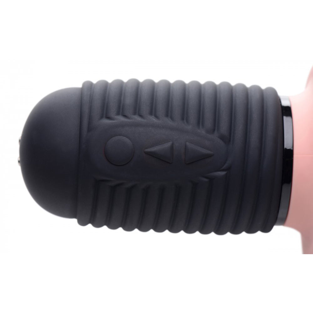 Power Pounder Vibrating and Thrusting Silicone Dildo