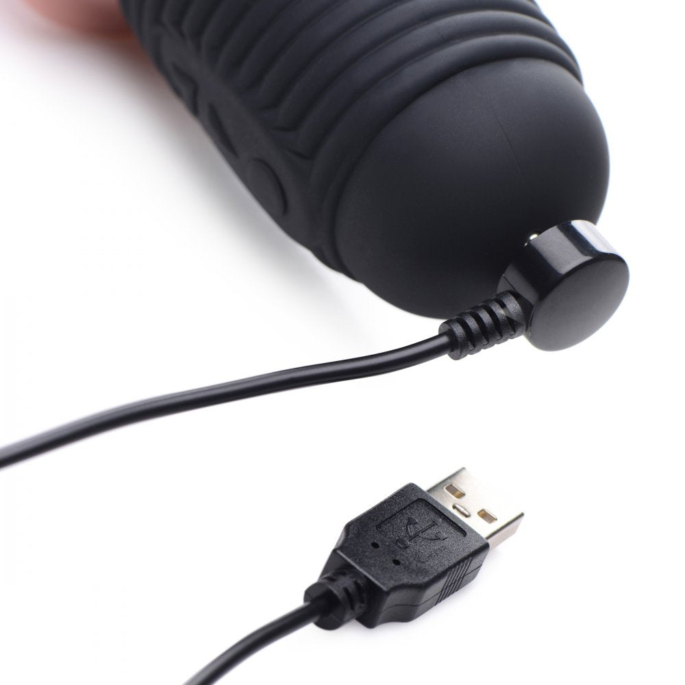Power Pounder Vibrating and Thrusting Silicone Dildo