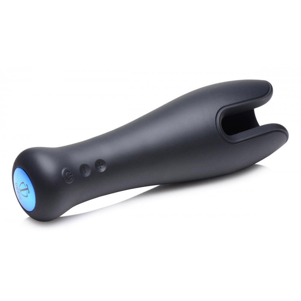 10X Vibrating Silicone Masturbator Stroker